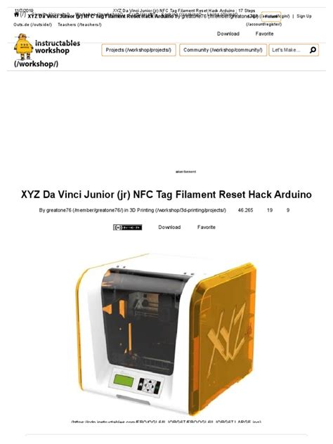 xyz da vinci junior jr nfc tag filament reset|xyz da vinci junior nfc tag.